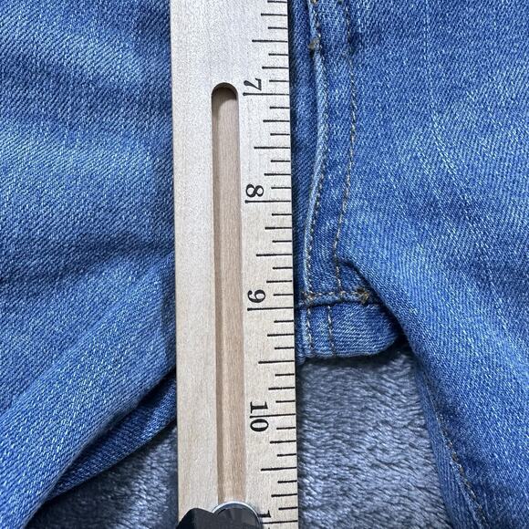 7 For All Mankind Jeans Girls 14 Blue Paxtyn Skinny Stone Wash Adjustable Waist - Picture 9 of 11